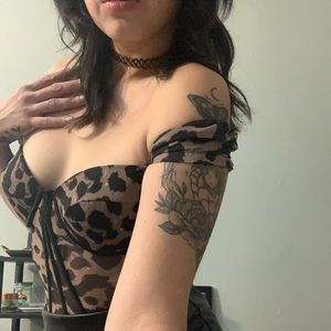 Leopard corset top 🐆